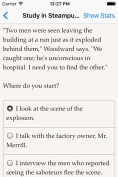 A Study in Steampunk: Choice by Gaslight - Screenshot 3