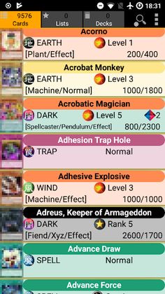 Database for Yugioh Cards - Screenshot 1