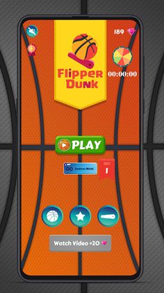Flipper Dunk - Basketball - Screenshot 1