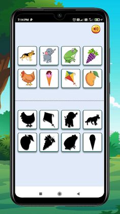 Match shadow for kids puzzle - Screenshot 3