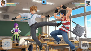 High School Fighting Game - Screenshot 1