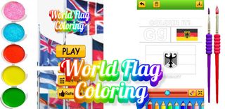 world flag coloring game - Screenshot 1