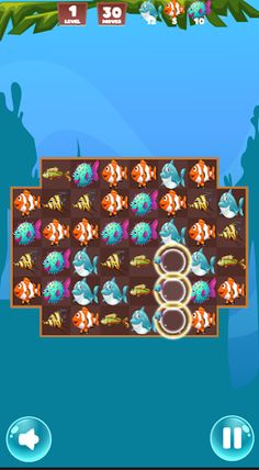 Mad Fish match3 - Screenshot 4