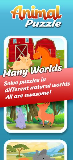 Animal Puzzle - Kids puzzle ga - Screenshot 1