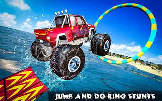 Water Surfing Monster Truck 3d - Screenshot 2