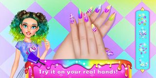 Rainbow Unicorn Nail Beauty Ar - Screenshot 2