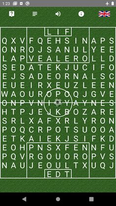 Words search: Verbal Football - Screenshot 1