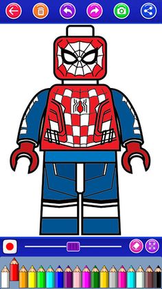 spider super heroes coloring c - Screenshot 4