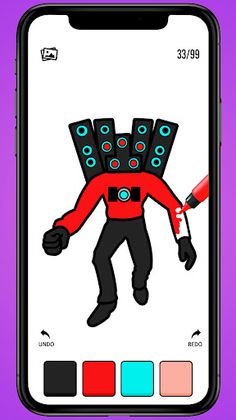 Toilet Monster Coloring Master - Screenshot 4