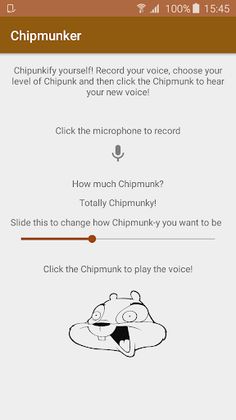 Chipmunker Voice Changer - Screenshot 1