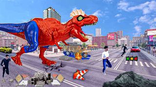 Angry Dino Games: City Rampage - Screenshot 2