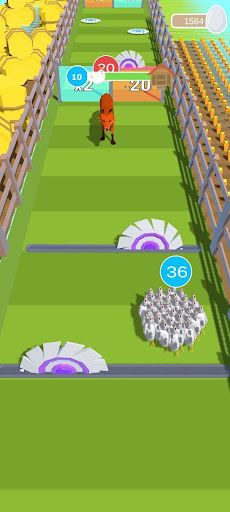 Chicken vs Fox: 3D Ranner - Screenshot 1