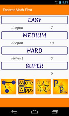 Fastest Math First - Screenshot 1