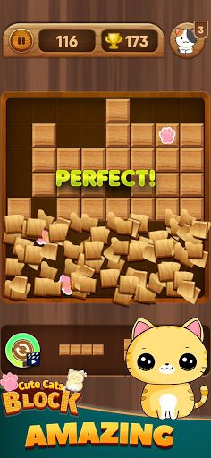 Block Wood Puzzle Cute Cats - Screenshot 2