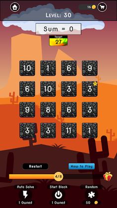 Sumjitsu - Matrix Math Puzzles - Screenshot 2