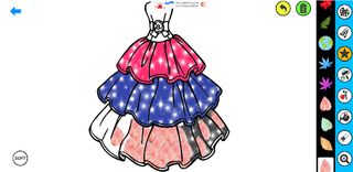 Dress Up Games Coloring Gliter - Screenshot 3