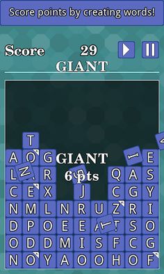 WordTris - Word spelling game - Screenshot 1