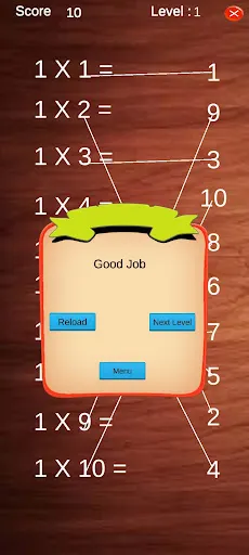 Multiplication time table game - Screenshot 4
