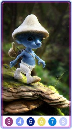 Smurf Cat Coloring - Screenshot 1