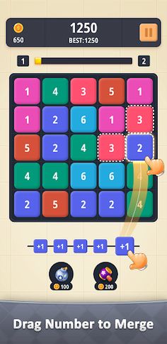 NIMP - Number Merge Puzzle - Screenshot 1