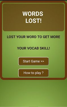 Word Lost Game - Screenshot 1
