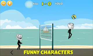 Super Troll: Volleyball - Screenshot 1