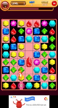 Glowing Jewel World Match 3 - Screenshot 3