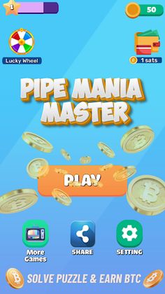 Pipe Puzzle Mania Earn BTC - Screenshot 1