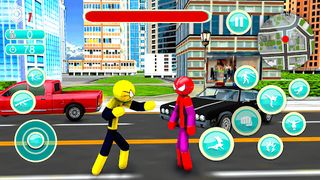 Spider Stickman Rope Hero War - Screenshot 1