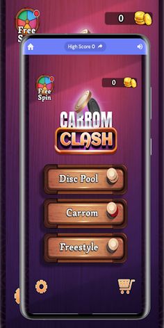 Carrom board clash - Screenshot 1