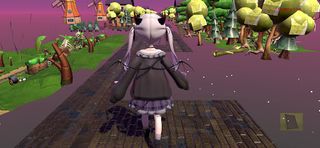 Anime princess run to castle - Screenshot 1