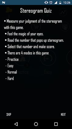 Stereogram Quiz (Magic Eye Qui - Screenshot 2