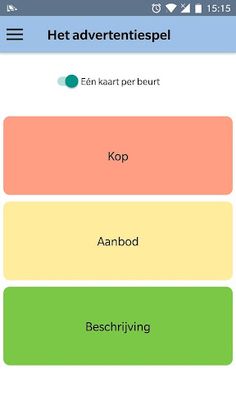 Het Advertentiespel - Screenshot 1