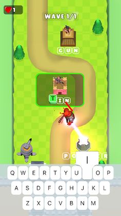 Typing Defense 3D - Screenshot 1