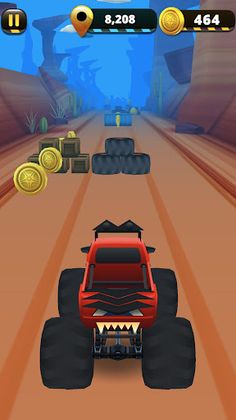 Monster Truck 3D Runner - Screenshot 4