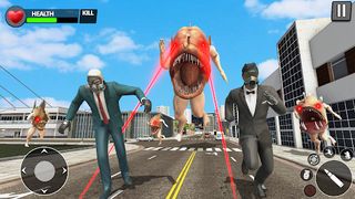 Shoot The Fish Head Monster 3D - Screenshot 1