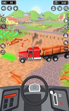 Idle Farm Truck Drive Games 3D - Screenshot 1