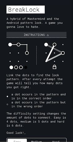 Break Lock - Pattern Finder - Screenshot 1