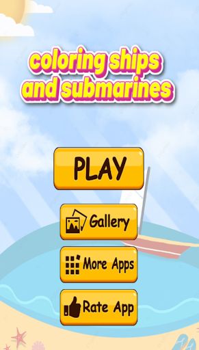 coloring ships and submarines - Screenshot 2