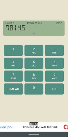 Jogo de Memória Numérico - Screenshot 2