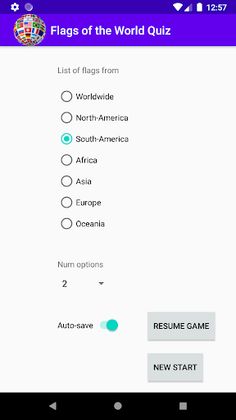 Quiz of Country Flags - Screenshot 3
