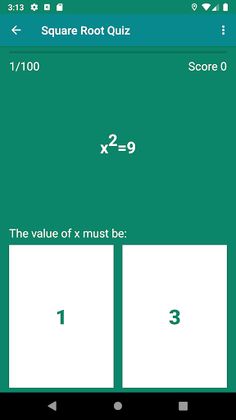 Square Root Quiz - Screenshot 3
