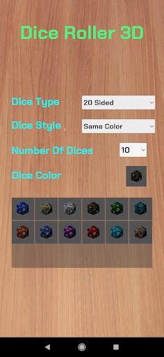 Dice Roller 3D - Dice Simulato - Screenshot 2