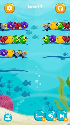 Fish Sorting - Color Puzzle - Screenshot 1