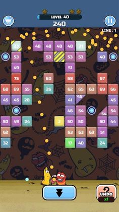 Larva Bricks Breaker - Screenshot 4