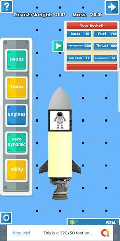 Rocket Creator & Flight Simula - Screenshot 1
