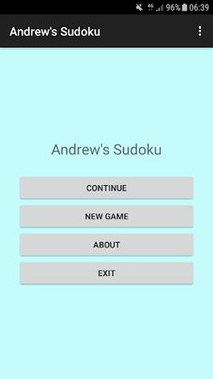 Andrew's Sudoku - Screenshot 1