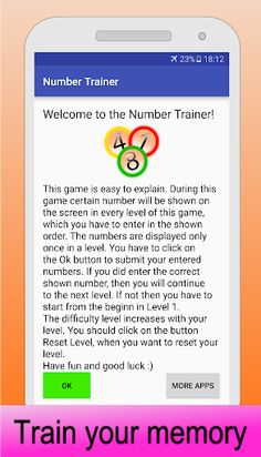 Math Numbers Trainer - Screenshot 1