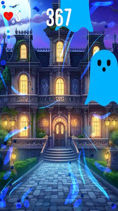 Ghost Mansion Piano Melody Tap - Screenshot 2