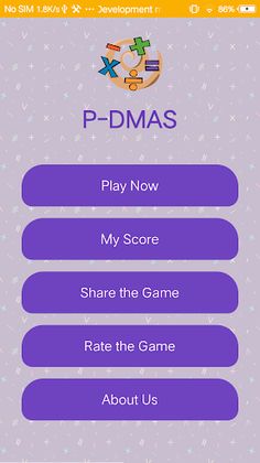 P-DMAS : Math Quiz - Screenshot 1
